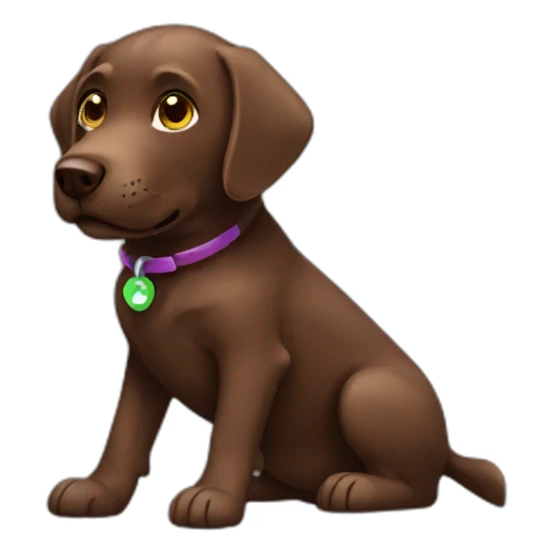 Labrador Retriver chocolate color playing videogames sticker