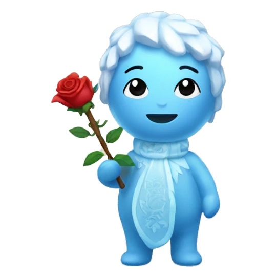 ice spice with a rose toy sticker