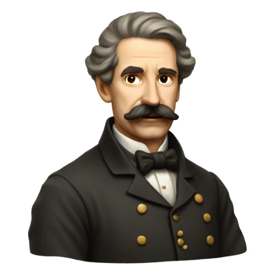 austrian painter with funny mustache in middle sticker