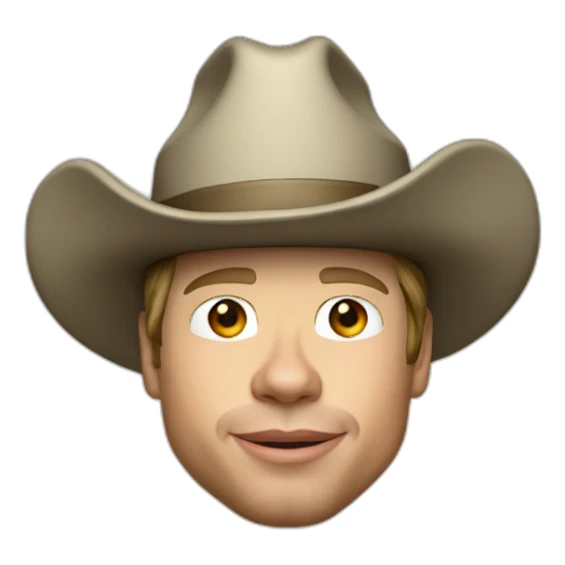 brad pitt mickey o’neil in hat sticker