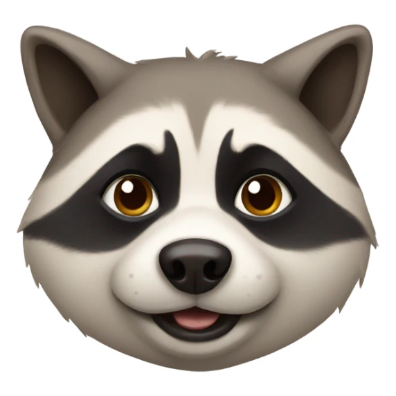 fat dog raccoon sticker