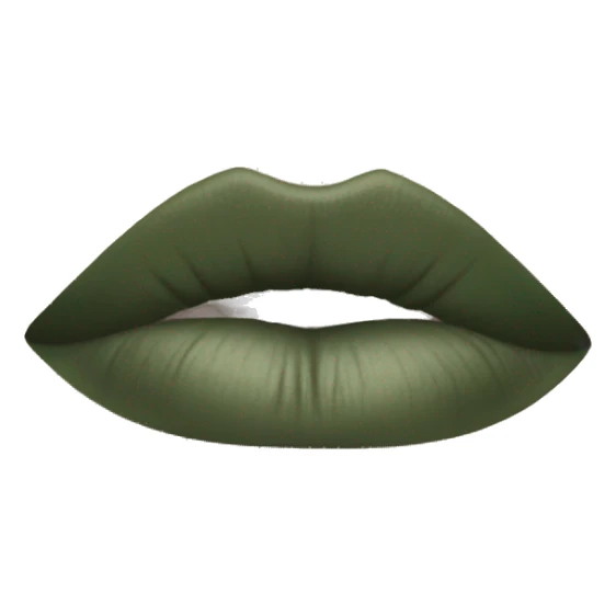 Sage green lipstick sticker