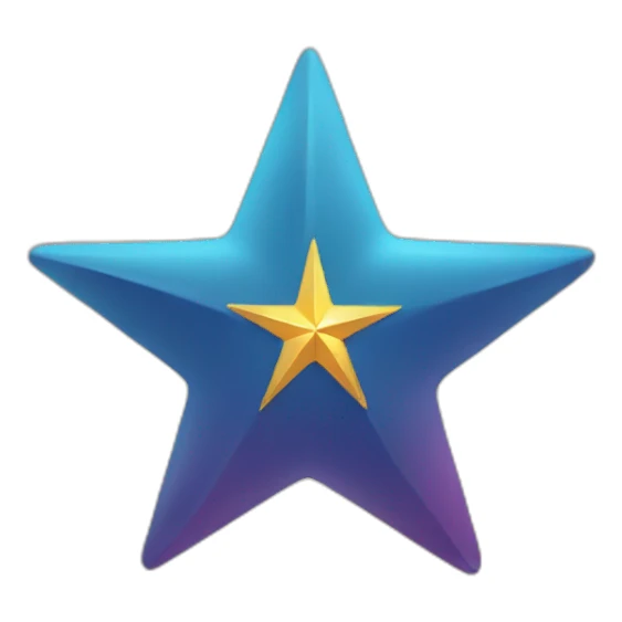 A north star shining brightly sticker