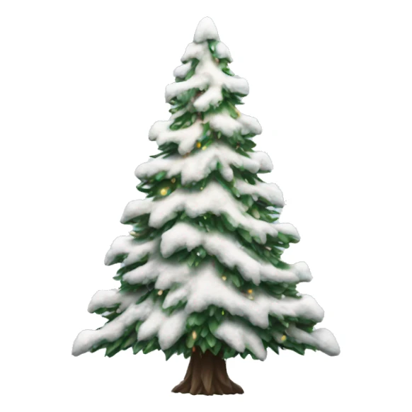 snowy aesthetic christmas tree sticker