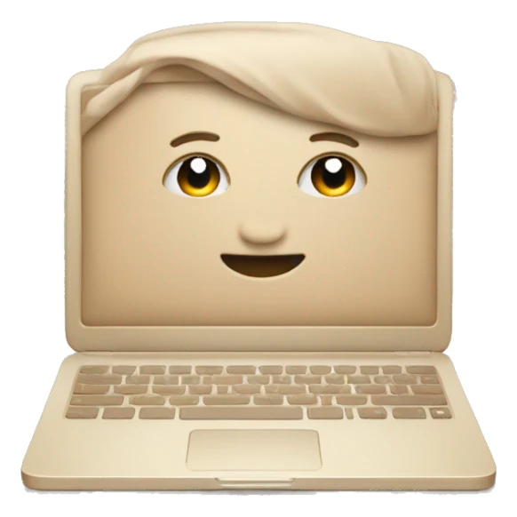 beige mackbook sticker