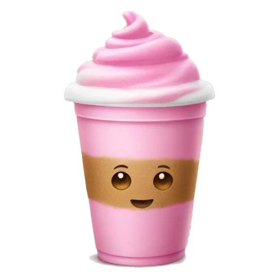 Pink latte sticker