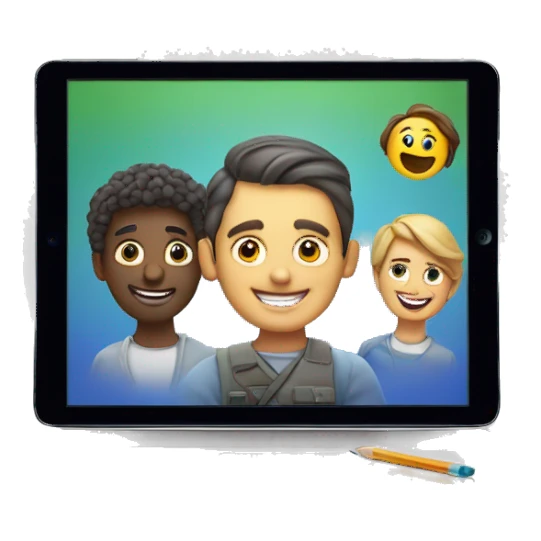 ipad generation 6 with apps and pencil sticker