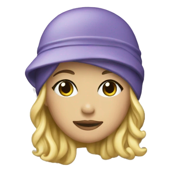 woman pin swimming cap sticker