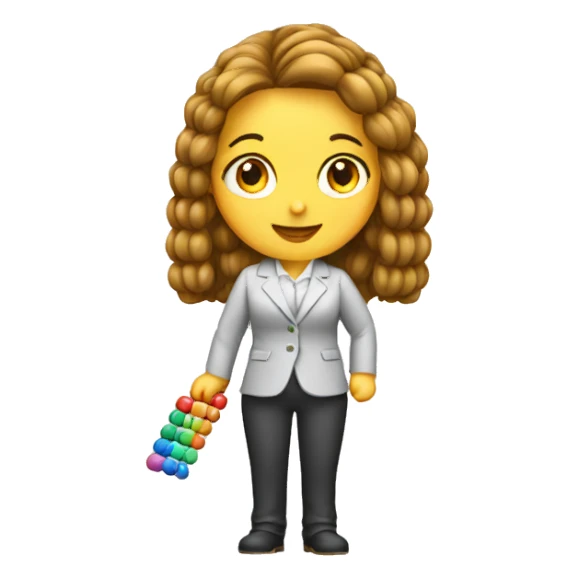 female accountant with abacus sticker