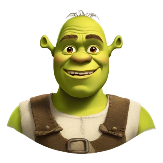 shrek shrek shrek with a large head sticker