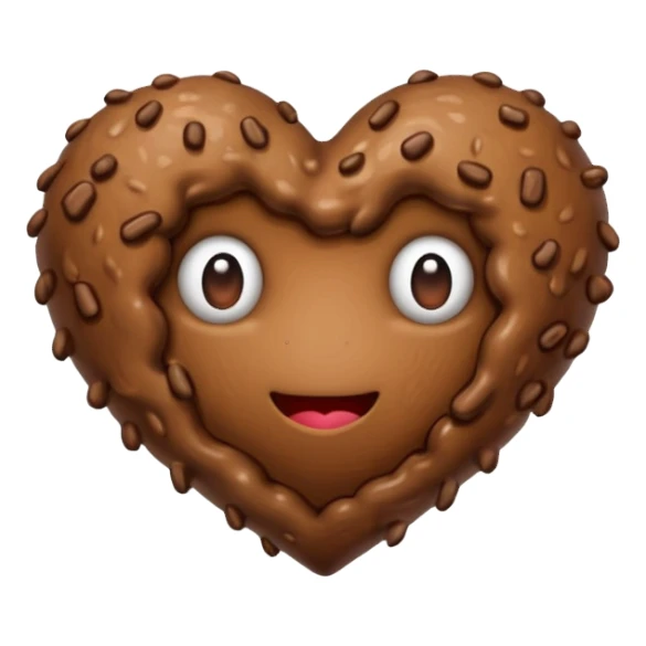 Caca noeux coeur sticker