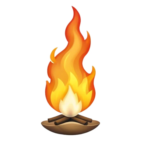 Une flamme blanche  sticker
