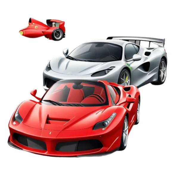 Ferrari versus McLaren  sticker