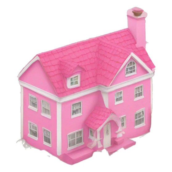 Pink house  sticker