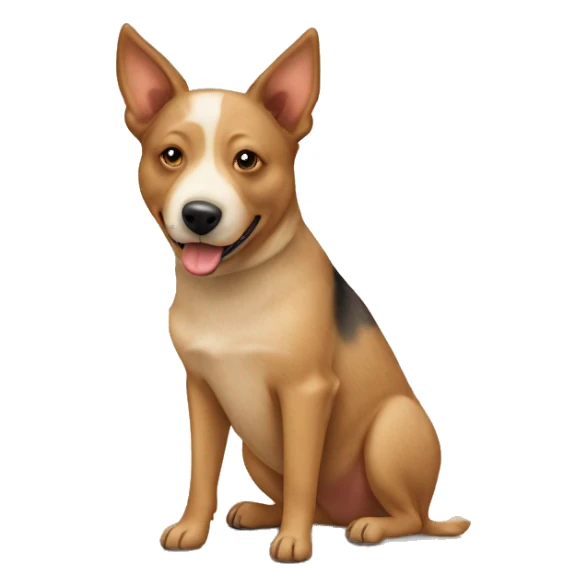 Australian cattle dog tan colour  sticker