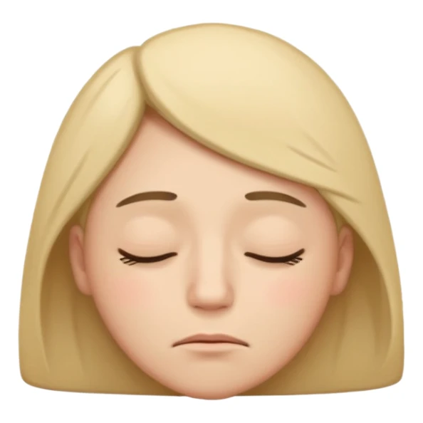 Tired happy face sticker