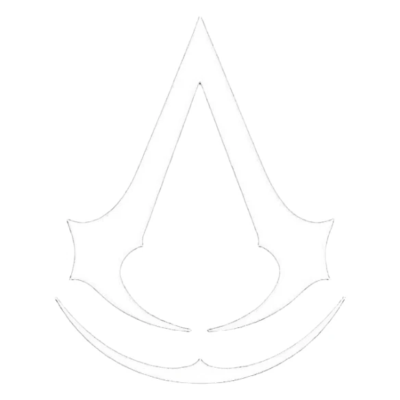 Logo assassin creed black color sticker