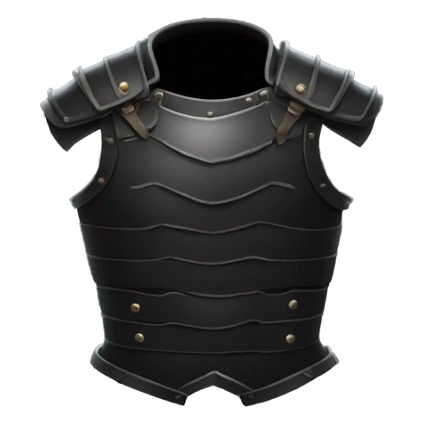 black leather torso armor sticker