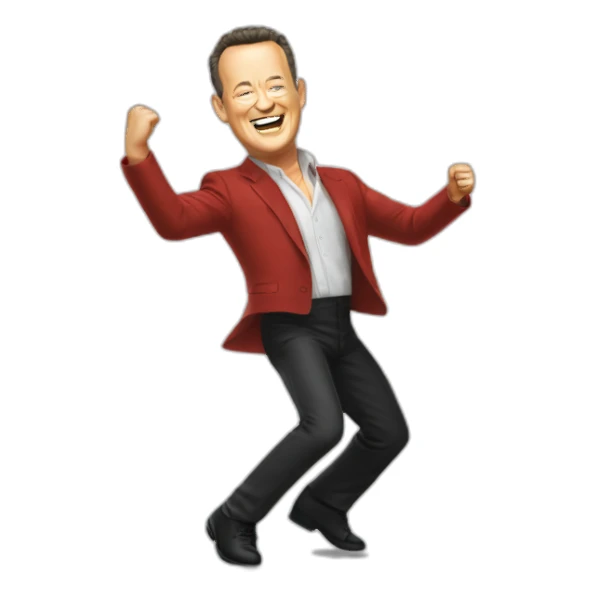 Tom hanks dancing dancing gangnam style sticker