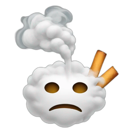 smoke (not cigarettes or smoking) sticker