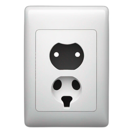 panda socket sticker