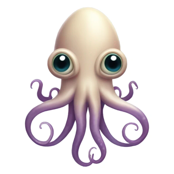 Create a squid with dollars sign eyes sticker