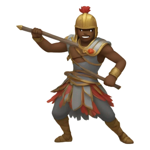 Un guerrier qui danse sticker