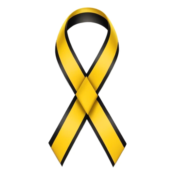 Suicide awareness ribbon sticker