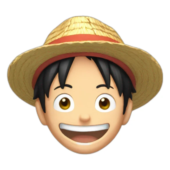 luffy happy sticker
