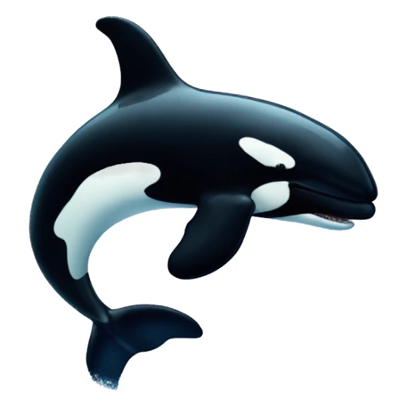 killer whale 1990s sticker