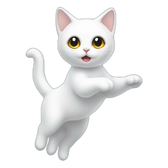 ghost-floating-in-the-air-kitten sticker