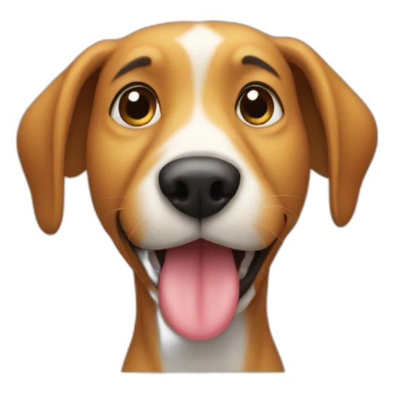 dog licking his butt sticker