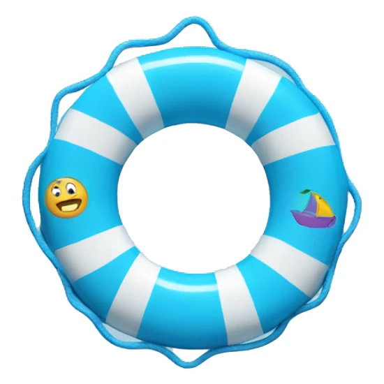 Blue Kids Swim Ring
 sticker