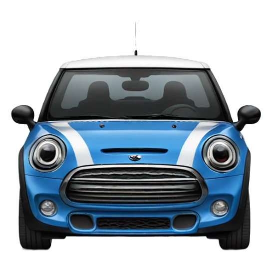 Mini cooper blue sticker