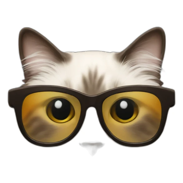 ragdoll cat sunglasses sticker