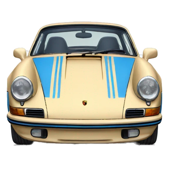 porsche with a blue stripe in the middle sticker