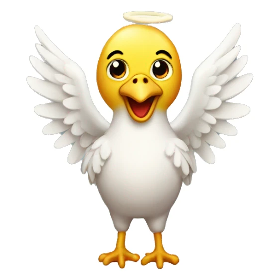 Angel chicken  sticker