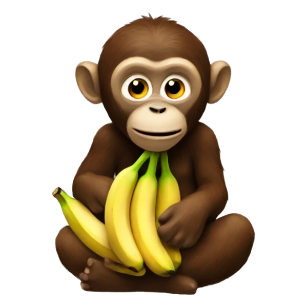 affe mit banane sticker