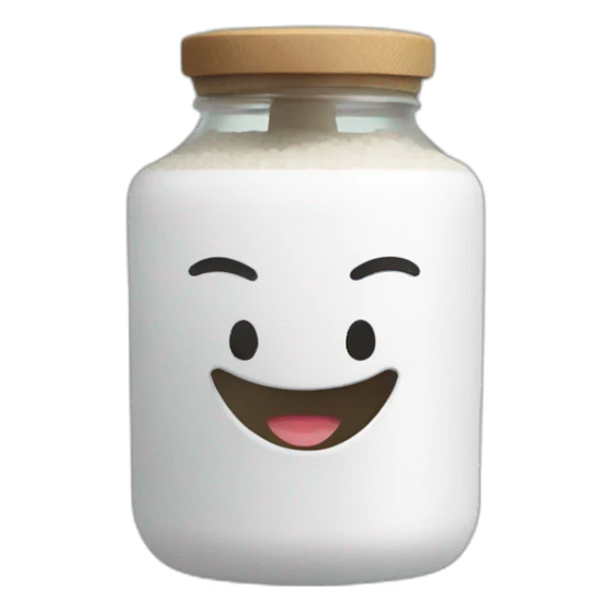 Happy salt dispenser sticker