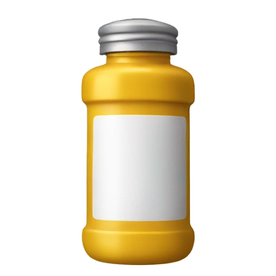 mustard condiment bottle dispenser sticker