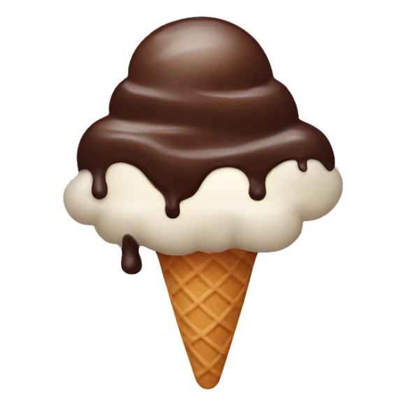 Melted ice cream sticker