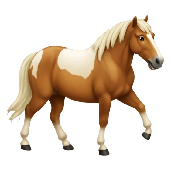 Horse with beer sticker