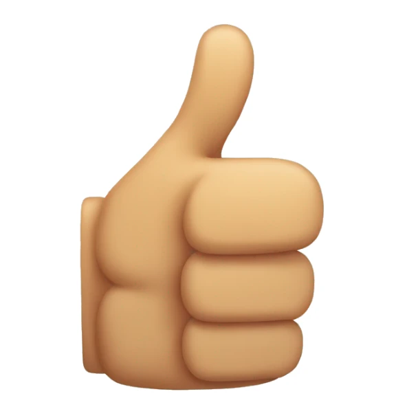 thumbs up close up sticker