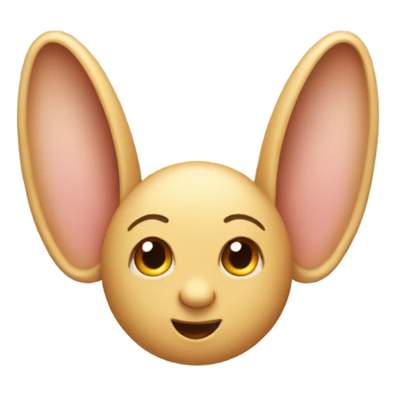 one giant ear one little ear sticker