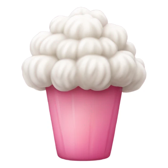 A pink palm puff goodie sticker