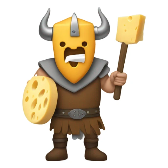 Viking shredding cheese sticker