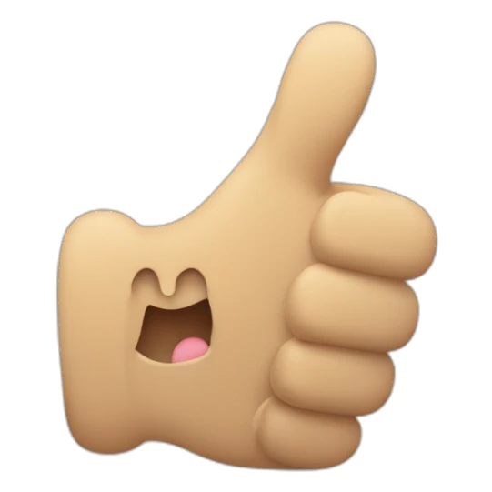 thumbs up that is a smiley sticker