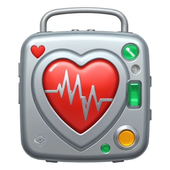 cardiac defibrillator sticker