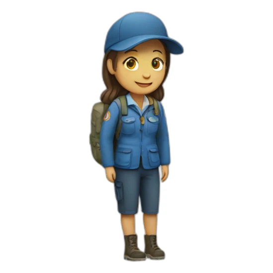 Girl guide turistic sticker