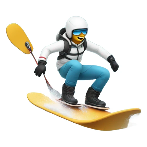 Snowboarder on water  sticker